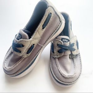 Sperry gray with Velcro